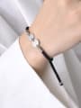 thumb Stainless steel Artificial Leather Geometric Minimalist Adjustable Bracelet 3