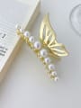 thumb Alloy Imitation Pearl Trend Butterfly  Jaw Hair Claw 2