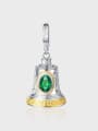 thumb 925 Sterling Silver Glass Stone Ethnic Bell  Pendant 0