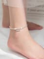 thumb 925 Sterling Silver Vintage Bell  Bead Anklet 2