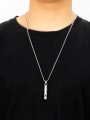 thumb Stainless steel  Chain  Alloy  Whistle Pendant  Hip Hop Necklace 1