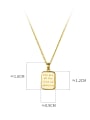 thumb 925 Sterling Silver Rectangle Minimalist Necklace 3