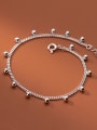 thumb 925 Sterling Silver Bead Geometric Minimalist Beaded Bracelet 1
