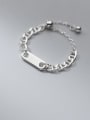 thumb 925 Sterling Silver Geometric Chain Minimalist Band Ring 1