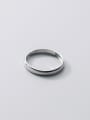 thumb 925 Sterling Silver Round Minimalist Band Ring 4