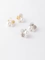 thumb Alloy With Imitation Gold Plated Fashion Flower Stud Earrings 0