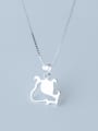 thumb 925 Sterling Silver Smotth Dog Minimalist Necklace 2