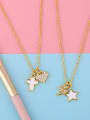 thumb Brass Cubic Zirconia Star Vintage Necklace 3