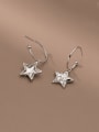 thumb 925 Sterling Silver Pentagram Vintage Hook Earring 0