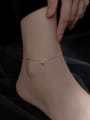 thumb 925 Sterling Silver Round Minimalist  Anklet 1