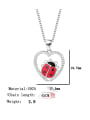 thumb 925 Sterling Silver Cubic Zirconia Heart Cute Necklace 2