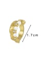 thumb Brass Imitation Pearl Irregular Minimalist Band Ring 1