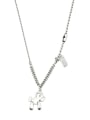 thumb Vintage Sterling Silver With Platinum Plated Fashion Horse Power Necklaces 0