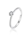 thumb 925 Sterling Silver Cubic Zirconia Round Vintage Band Ring 0