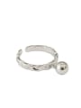 thumb 925 Sterling Silver Bead Round Vintage Band Ring 4
