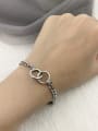 thumb Vintage Sterling Silver With Antique Silver Plated Vintage Hollow Round Bracelets 2