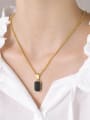 thumb Stainless steel Acrylic Geometric Vintage Necklace 2