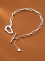 thumb 925 Sterling Silver Hollow  Geometric Chain Minimalist Link Bracelet 1