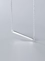thumb 925 Sterling Silver Simple Word Pendant Necklace 0