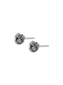 thumb 925 Sterling Silver Ball Vintage Stud Earring 0
