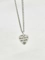 thumb Vintage Sterling Silver With Simple Retro Heart Shaped Letters  Diy Accessories 3