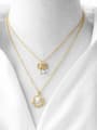 thumb Brass Cubic Zirconia Bowknot Trend Necklace 1