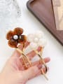 thumb Cellulose Acetate Trend Flower Alloy Hair Barrette 3