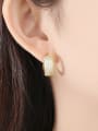 thumb Copper Cubic Zirconia Geometric Luxury Stud Earring 1