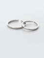 thumb 925 Sterling Silver  Minimalist Smooth Round Free Size Ring 0