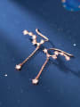 thumb 925 sterling silver cubic zirconia  star minimalist hook earring 2