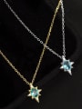 thumb 925 Sterling Silver Cubic Zirconia Star Minimalist Necklace 2