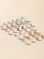 thumb 925 Sterling Silver Cubic Zirconia Flower Dainty Stud Earring 2