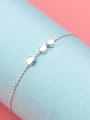 thumb 925 Sterling Silver Smooth Heart Minimalist Link Bracelet 3