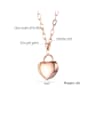 thumb Titanium Smooth Heart Pendants Necklace 1