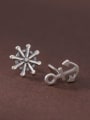 thumb 925 Sterling Silver Asymmetry Anchor Vintage Stud Earring 3