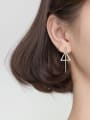 thumb 925 Sterling Silver Geometric Minimalist Drop Earring 1