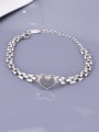 thumb Titanium Steel Heart Hip Hop Link Bracelet 3