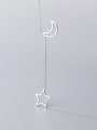 thumb 925 Sterling Silver Star Minimalist Lariat Necklace 1
