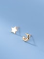 thumb 925 Sterling Silver Star Minimalist Stud Earring 0