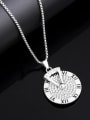 thumb Stainless steel  Chain Alloy Geometric  Pendant  Hip Hop Long Strand Necklace 2