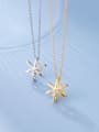 thumb 925 Sterling Silver Cubic Zirconia Star Minimalist Necklace 1