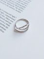 thumb 925 Sterling Silver  Minimalist  Curve Free Size Ring 0