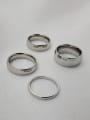 thumb Stainless steel Smooth Round Minimalist Band Ring 4