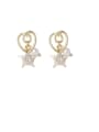 thumb Alloy With Imitation Gold Plated Fashion Star Drop Earrings 0