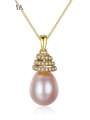 thumb 925 Sterling Silver Freshwater Pearl  pendant Necklace 0