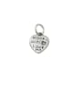 thumb Vintage Sterling Silver With Minimalist  Heart  Letter Pendant Diy Accessories 0