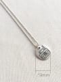 thumb 925 Sterling Silver Geometric radio Artisan Initials Necklace 1