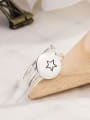 thumb 925 Sterling Silver Enamel Star Vintage Stackable Ring 3