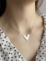 thumb 925 Sterling Silver Triangle Trend Bib Necklace 0