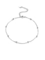 thumb 925 Sterling Silver Minimalist  Chain Anklet 1